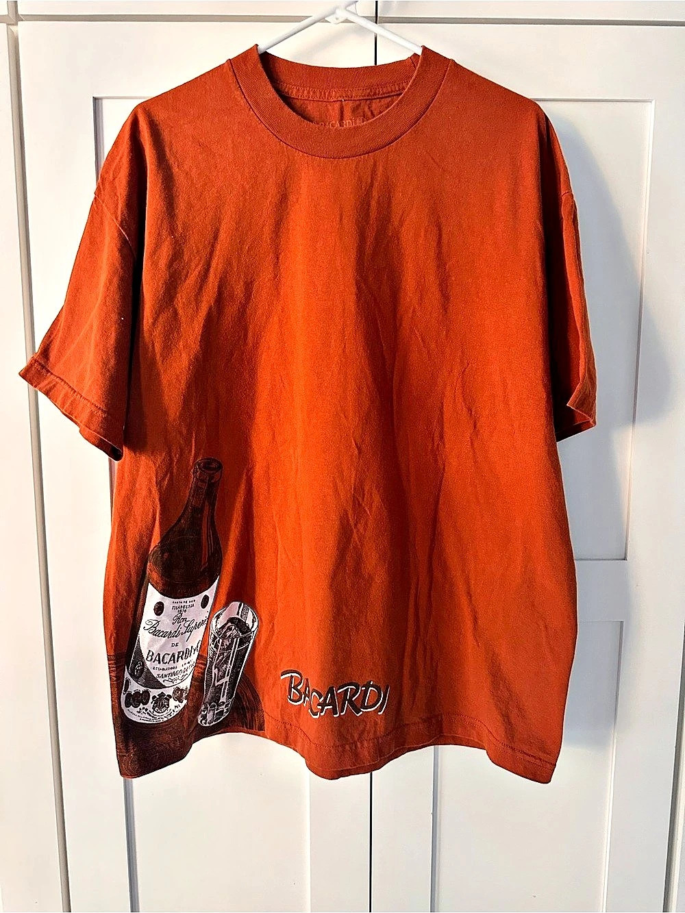Bacardi 150 Years Graphic T-Shirt Orange Large
